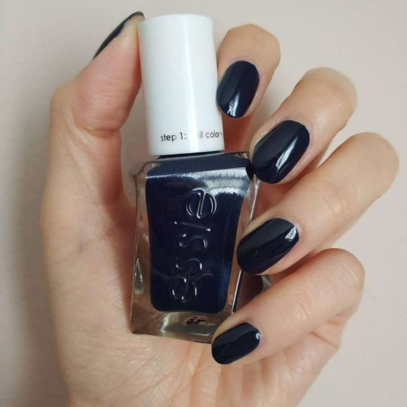 essie正品指甲油扭扭瓶400 caviar bar深海幽蓝深蓝免烤持久显白