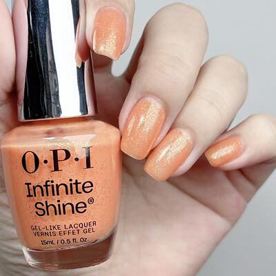 OPI微光疗千金橙免烤指甲油