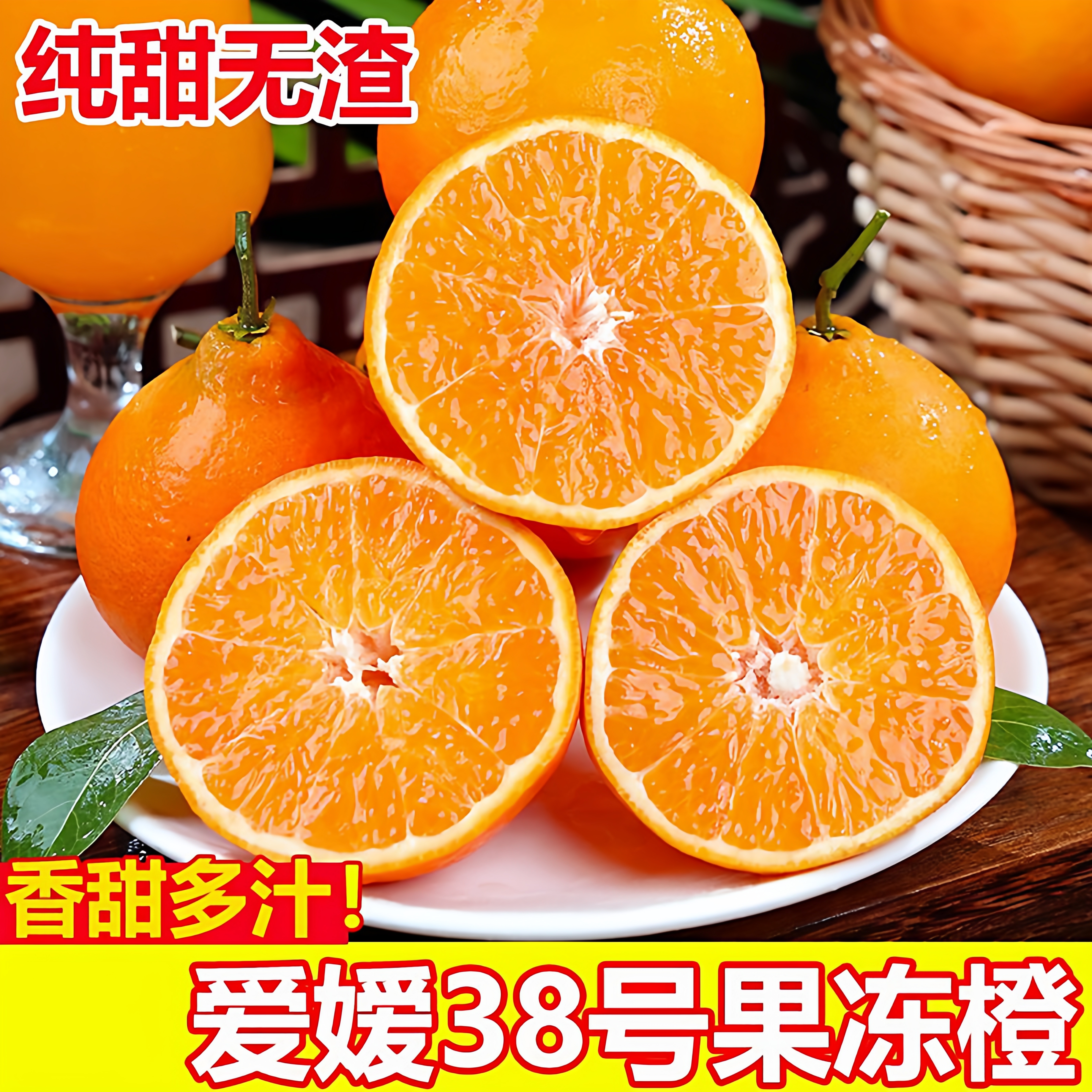 正宗四川38号果冻橙新鲜手剥橙子当季孕妇水果柑橘蜜桔子