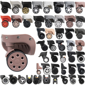 通用行李箱配件轮子大全拉杆箱万向轮维修替换密码 箱减震轮静音轮