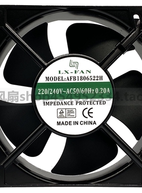 全新AFB1806522H控制柜风机18060 AC220V机柜电控柜整流柜排风扇