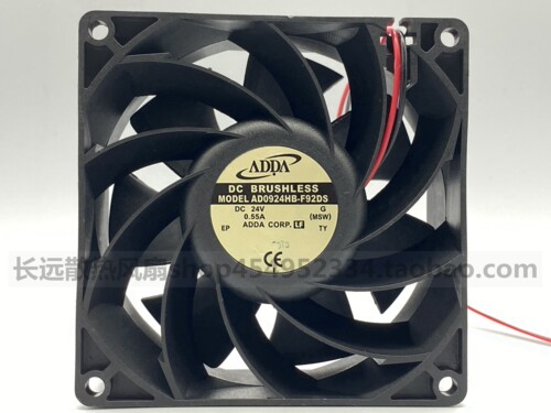 原装正品ADDA 协喜 AD0924HB-F92DS 9038 24V 0.55A 三线轴承风扇