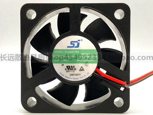 全新原装SJ SA240515BS 24V 0.2A 5015 3线变频器 散热风扇