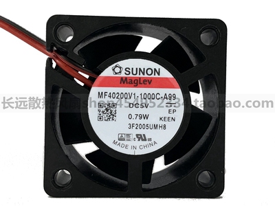 MF40200V1-1000C-A99 G99 5V 0.79W SUONO建准 4020 4cm散热风扇