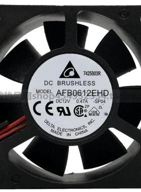 台达DELTA AFB0612EHD 12V0.47A 6020 6cm双滚珠大风量散热器风扇