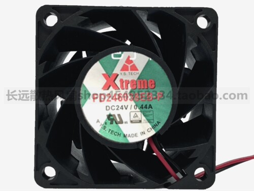 全新Xtreme FD246038EB-P 24V 0.44A 6CM 6038 变频器散热风扇