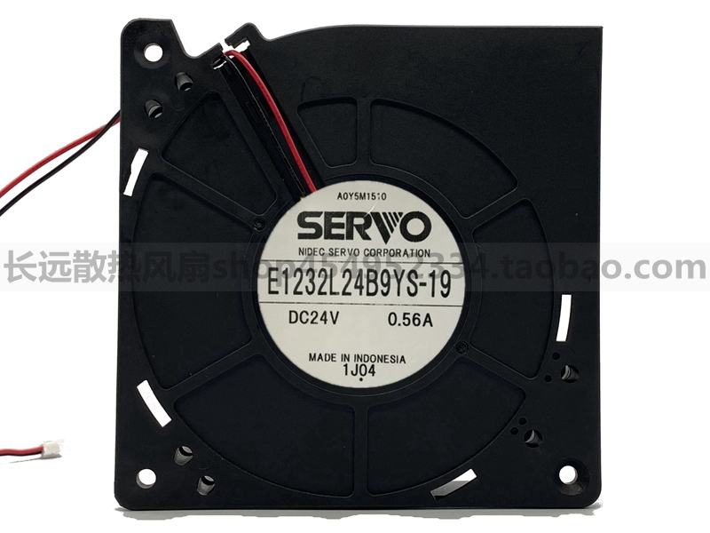 全新 伺服SERVO E1232L24B9YS-19 12032鼓风机 24V 0.56A涡轮风扇