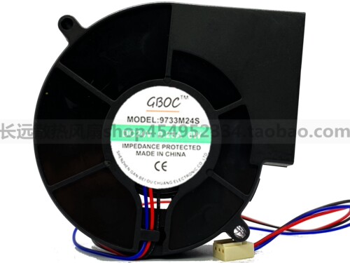 全新正品GBOC 9733 DC24V 0.25A 9733M24S大风量涡轮风扇 鼓风机