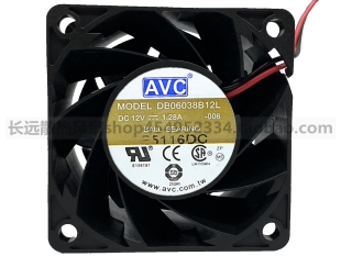 DB06038B12L 散热风扇 原装 6038 38mm 1.28A AVC 12V