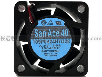 全新109P0424H7D28 24V 0.08A 40*40*15变频器发那科系统风扇