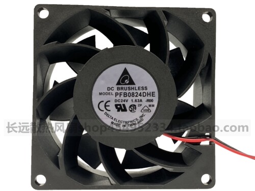 原装台达 PFB0824DHE 变频器风扇 24V 1.63A 8038 80*80*38大风量
