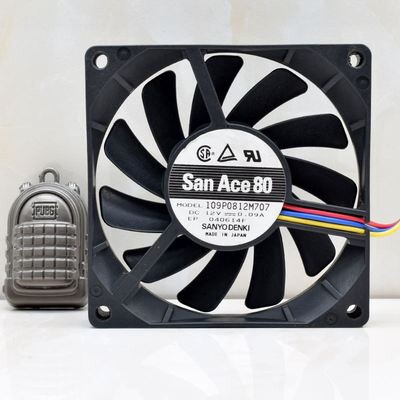 三洋 8cm 8厘米 8015 12V 0.09A 电脑静音机箱风扇 109P0812M7D01