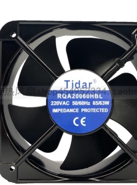 全新 TIDAR RQA20060HBL 220V 20CM机柜机箱散热风扇