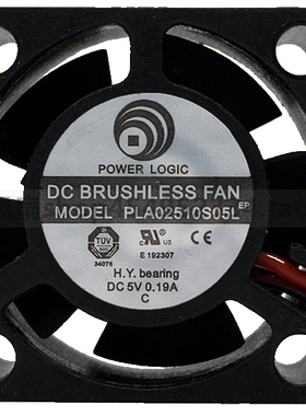 原装台湾源动力PLA02510S05L 0.19A 5V 2.5厘米风扇 2510微型风扇
