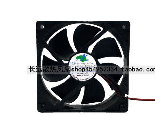 NJ12025SL DC 12V 0.17A 120x120x25mm 12厘米散热风扇