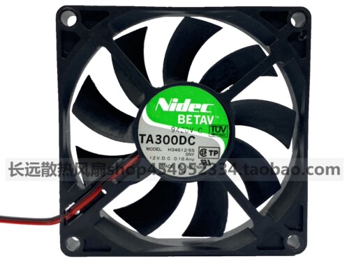 原装Nidec TA300DC H34612-55 8015 12V 0.18A 8CM 静音 散热风扇