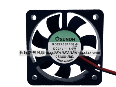 全新SUNON建准 5010 24V 1.0W KDE2405PFB1-8 5CM/厘米变频器风扇