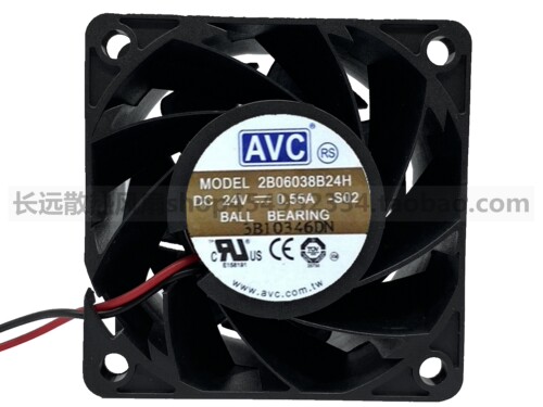 2B06038B24H-S02 AVC 6038 24V 0.55A 6CM 大风量变频器工控风扇