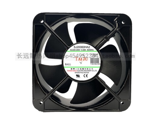 台湾三巨SJ20060HA2全新20060风机 220V 20cm 金属机柜散热风扇