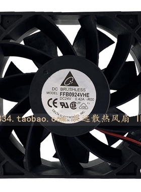 全新台达 FFB0924VHE R00 9238 24V 0.42A 9cm 变频器散热风扇