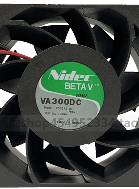 正品Nidec 8038 12V 0.60A 8cm服务器机箱风扇 VA300DC V35375-58