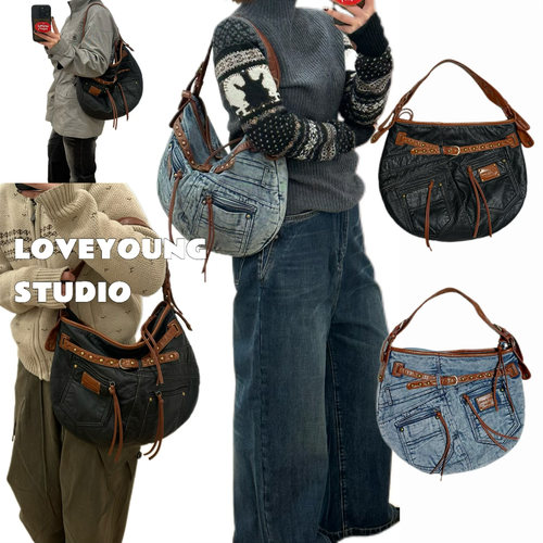 loveyoung原创复古解构腋下包