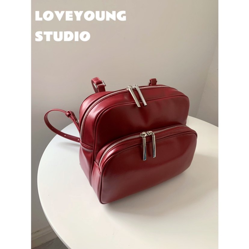 loveyoung 新款时尚简约复古酒红立体小方包包通用休闲双肩包女,箱包皮具/热销女包/男包,双肩背包,淘宝优惠券,粉丝福利购,淘宝优惠卷