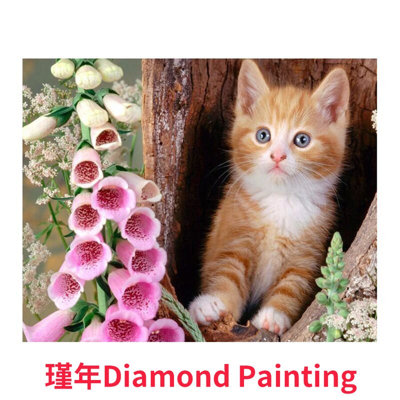 Diamond painting DIY cat flower square diamond embroidery在类目 家居饰品, 其他工艺饰品中 - 来自Buy2taobao.com提供专业的淘宝代购服务