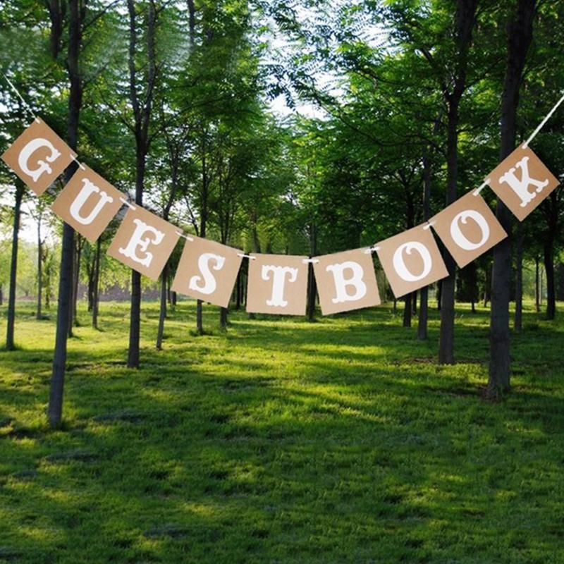 New Design Guest Book Bunting Wedding Party Banner Garland P|ruв категории семья/личные чистящие средства, домашнюю работу/слово уборка посуды, кисть, другие - от Buy2taobao.com для оказания профессиональной услуги покупки агента Taobao