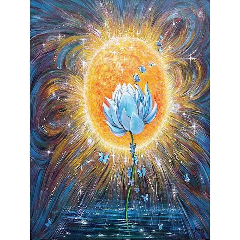 DIY diamond painting 5d oil painting lotus在類目 家居飾品, 其他工藝飾品中 - 來自Buy2taobao.com提供專業的淘寶代購服務