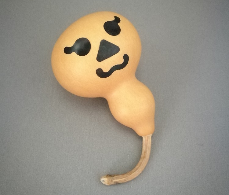 趣味表情贴纸创意葫芦饰品黑色