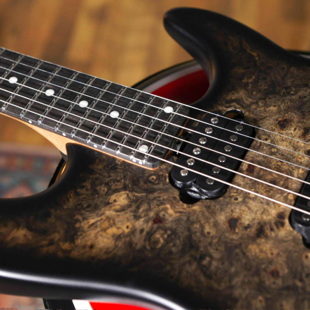 MusicMan Jason Richardson Cutlass JR6 豪华树瘤贴面  电吉他