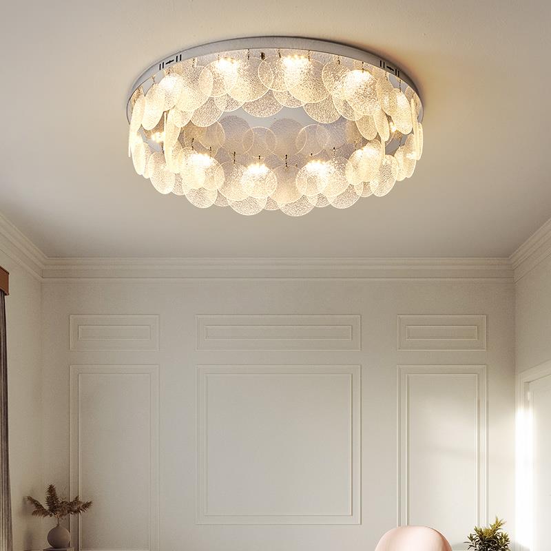 灯都古镇展厅轻奢水晶客厅吸顶灯现代简约大气2024年新款潮流主卧