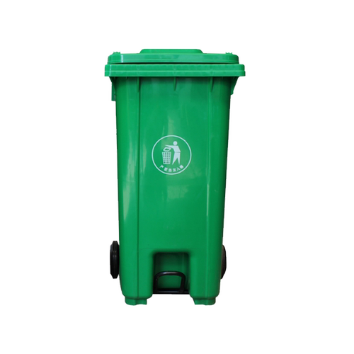 金保240升塑料户外垃圾桶大号120L100L加厚小区环卫室外中侧脚踏