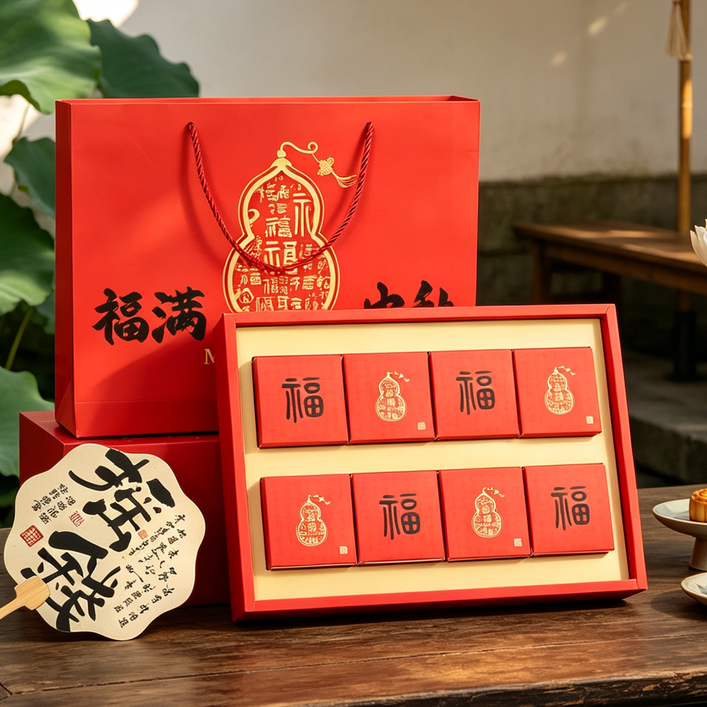 4/6粒8粒装中秋节月饼礼盒包装盒