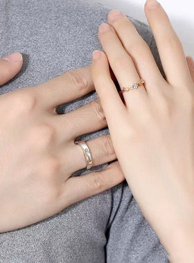 DR天使之翼情侣对戒纯银