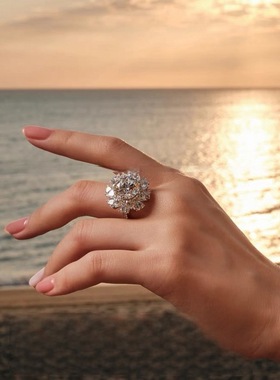 2026新款DR钻戒花嫁手捧花大戒指