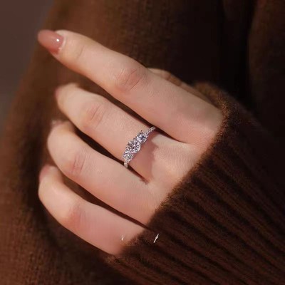 新款DR钻戒三生石戒指女
