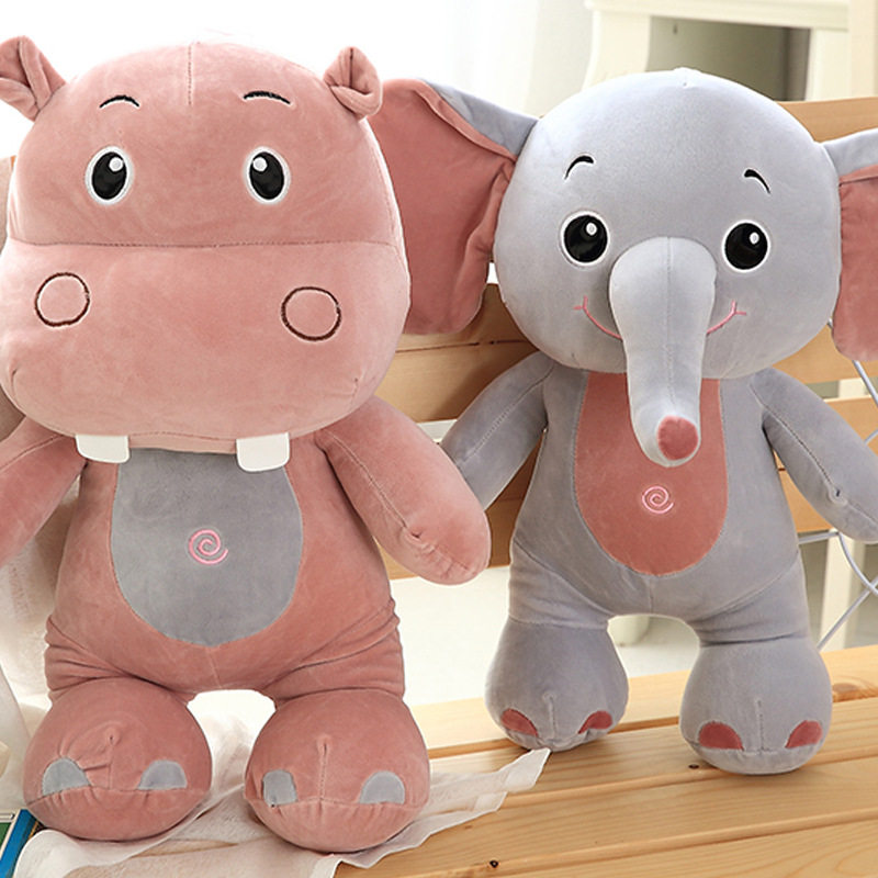 大象毛绒玩具河马公仔小牛布娃娃大号抱枕河马毛绒玩具生日礼物|ruв категории игрушка/коляска/головоломка/блоки/модель, плюшевые игрушки - от Buy2taobao.com для оказания профессиональной услуги покупки агента Taobao