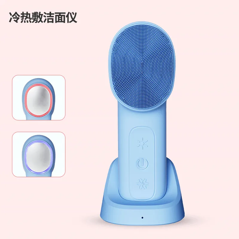 电动硅胶洁面仪多功能便捷震动防水洗脸按摩仪FDA认证深层清洁