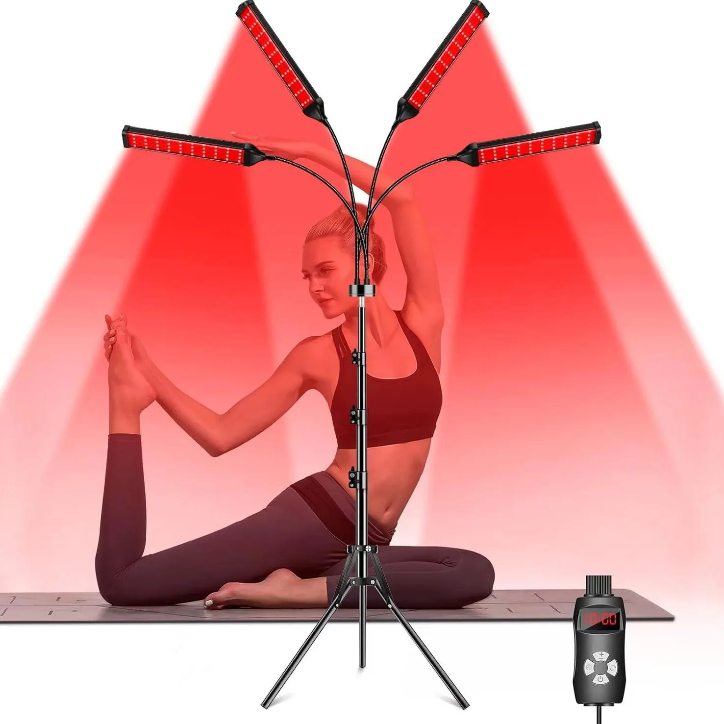 家用伸缩led红外线灯led美容美肤灯led红光理疗灯伸缩定时调光灯