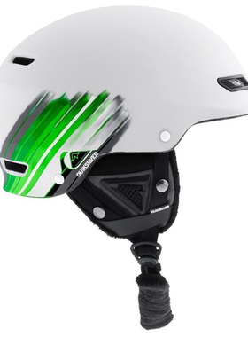 Quiksilver滑雪头盔超轻一体单板双板白色M码适合头围55-57cm