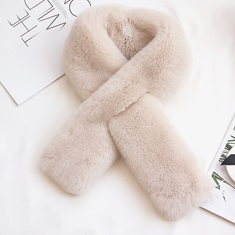 2024围巾毛领獭兔毛韩版女士冬季