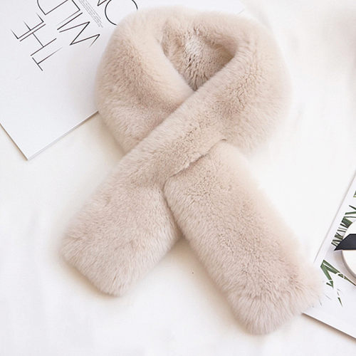 2024围巾毛领獭兔毛韩版女士冬季