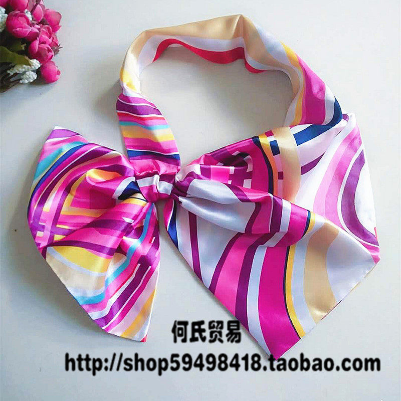 百变魔术丝巾多变移动同款银行酒店空姐商务职业正装工作服小丝巾