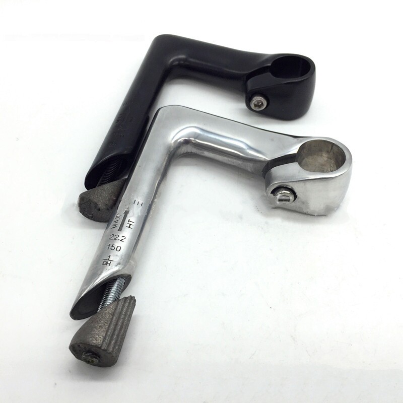 复古车把立死飞车铝鹅颈把立 公路车立管前伸100*25.4*22.2*150