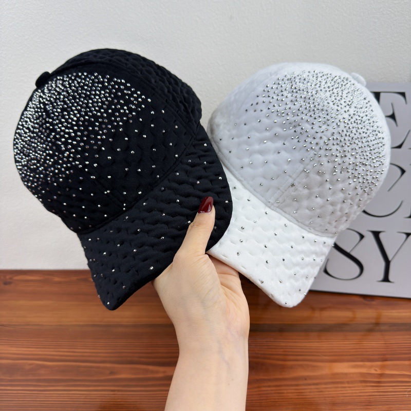 新款韩版ins水钻帽秋冬季保暖时