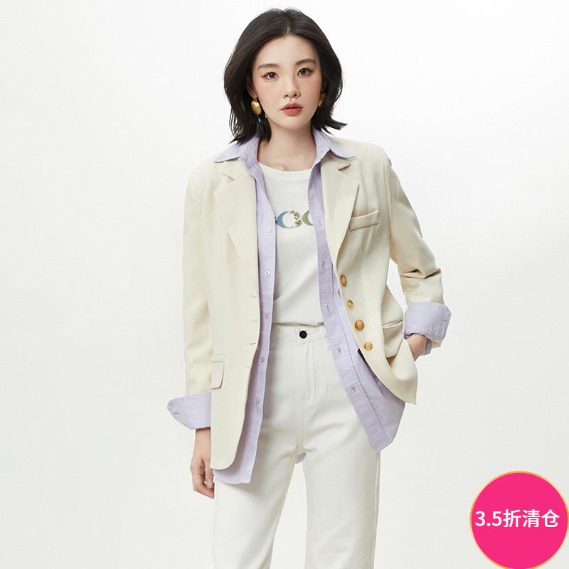 长袖上衣高级感西装外套