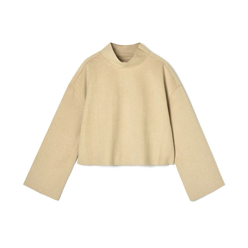 2026年春Outlets专柜正品 高端YW系列小个子时尚感纯色长袖卫衣女