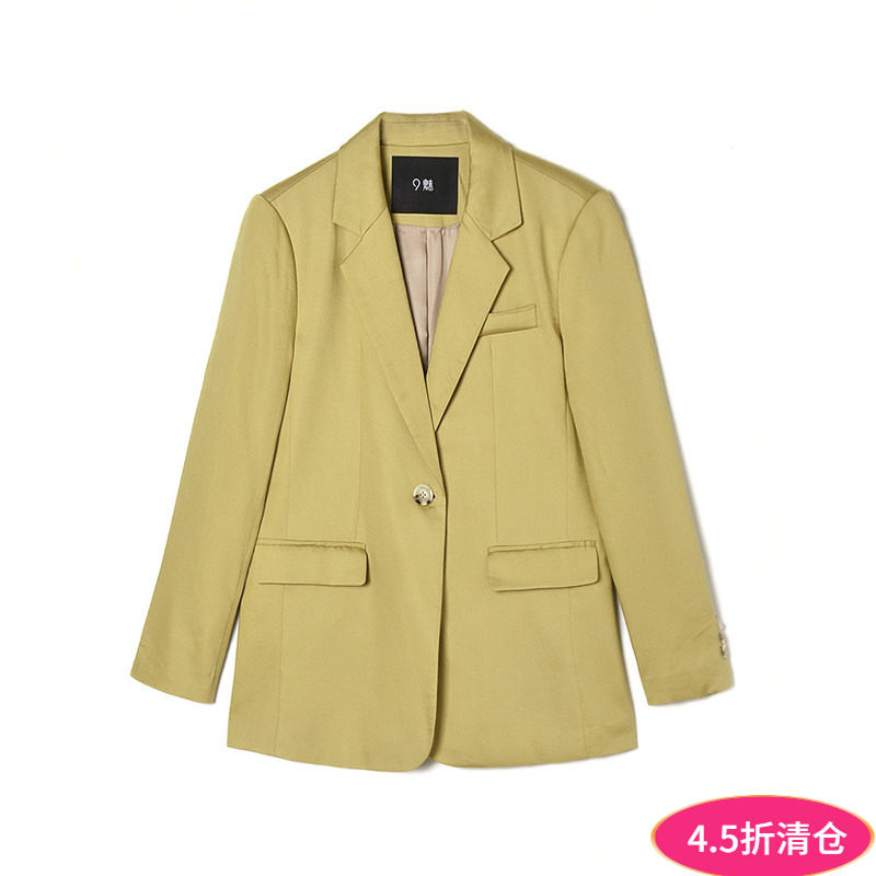 2025年秋Outlets正品 高端WG系列含苎麻长袖上衣高智感西装外套女
